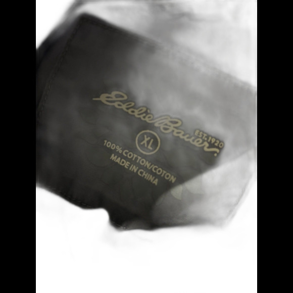 Grey Eddie Bauer Longsleeve Button up with Backstrap - Picture 5 of 5